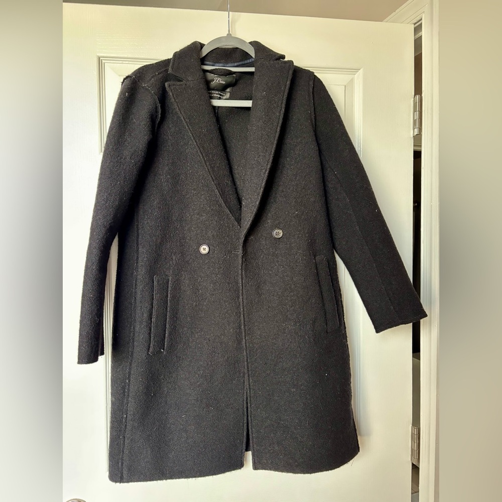 J. Crew Daphne Topcoat in Italian Boiled Wool